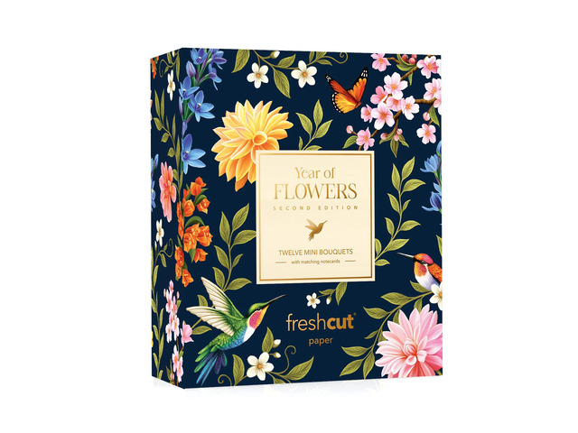 Year of Flowers Boxed Set of 12, 2nd Edition