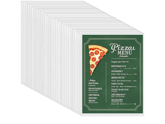 30-Pack 8.5' x 11' Rigid Print Protectors, Transparent Hard Plastic Page Sheet Protectors, Clear Plastic Sleeves for Paper Photo Poster, Protective...