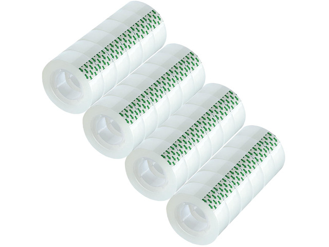 24 Rolls Transparent Tape, Clear Tape Refills for Dispenser, Tear by Hand, 3/4-Inch Clear Tape Refill Roll for Gift Wrapping,Office, Home, School