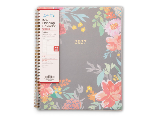 2027 Weekly & Monthly Planner Calendar, 8.5'x11', Sophie January 2027 - December 2027, Flexible Cover, Durable Twin Wire Binding, Laminated Tabs,...