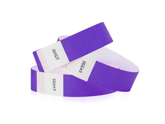 5,000 Purple Tyvek Wristbands for Events - Tamper-Proof Comfortable Water/Tear-Resistant - USA Made Tyvek Wristband ID Bracelets for Events,...