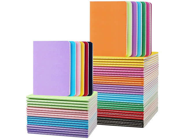 Small Notebook 60 Pack (30Sheets/60Pages) Pocket Notebooks Lined Notebooks for Kids 3.5 x 5.5 Inches, Small Notepad Mini Notebooks Set Colorful...