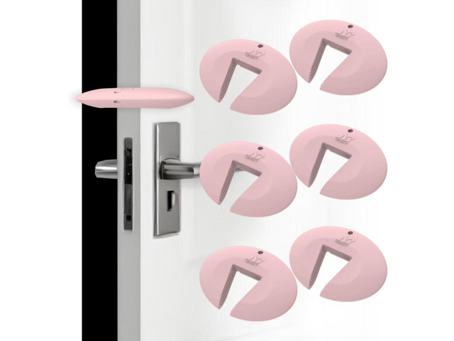 Door Pinch Guard and Door Slam Stopper, Durable Silicone Door Finger Pinch Guard, Prevents Slamming on Even Heavy Doors, Non-Toxic & Pet Friendly,...