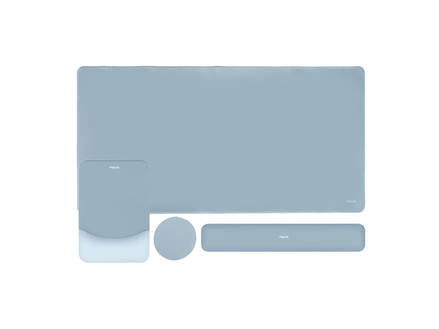 Keyboard Mouse Pad Set, Large Gaming Mouse Pad & Keyboard Wrist Rest Rectangular Mousepad with Wrist Rest & Coaster, Ergonomic Non-Slip & Easy Typing Pad...