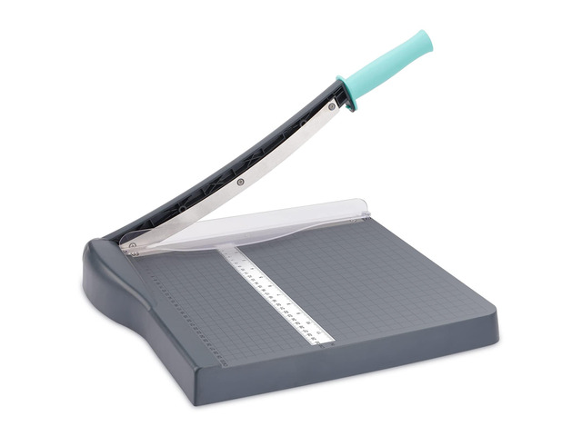 Paper Cutter, Paper Slicer with Safety Guard and Blade Lock, 12' Cut Length Guillotine Paper Cutter with 16 Sheet Capacity, Paper Cutters and...