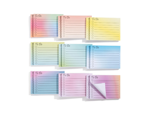 to Do List Sticky Notes, 3'x4', 18 Pads, 900 Sheets Lined Checklist Sticky Pads with Smooth Writing, Easy Peel-Off, Thick Paper for Planning,...
