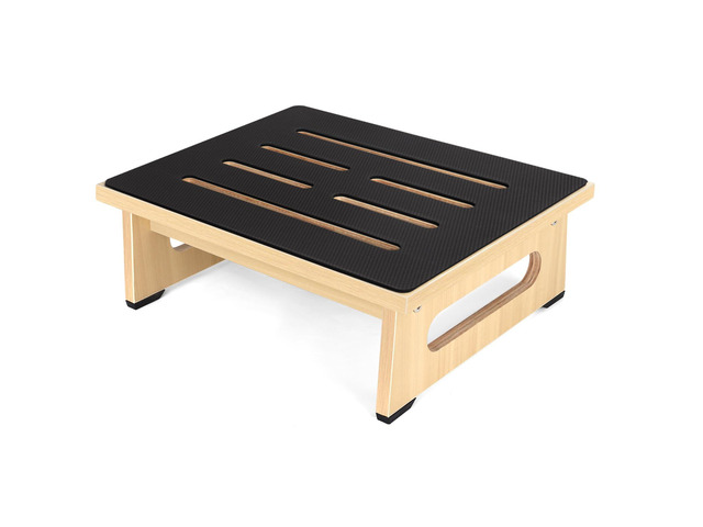 One Step Stool for Adults Seniors with Non-Slip Rubber Stepping Feet, Heavy Duty Platform Step Stools, 5.5 in Portable Bed Steps for High Beds for...