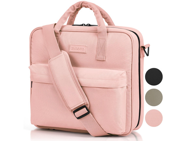 Sturdy 3 Ring Zipper Binder with Shoulder Strap for School - 2 Inch Zip Up Beautiful Binder with Extra Pockets Holds 500 Sheets, Books and Laptop -...