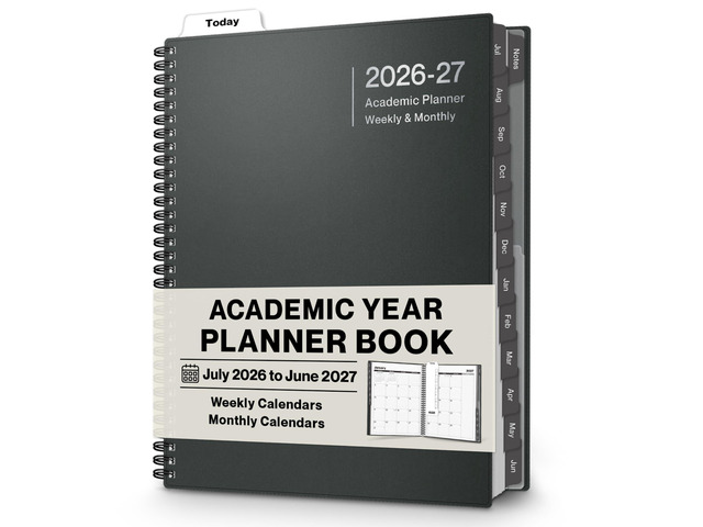 2026-2027 Planner 8.5x11, Weekly Monthly Academic Calendar Large 8.5x11 planner calendar offers ample writing space for schedules, appointments,...