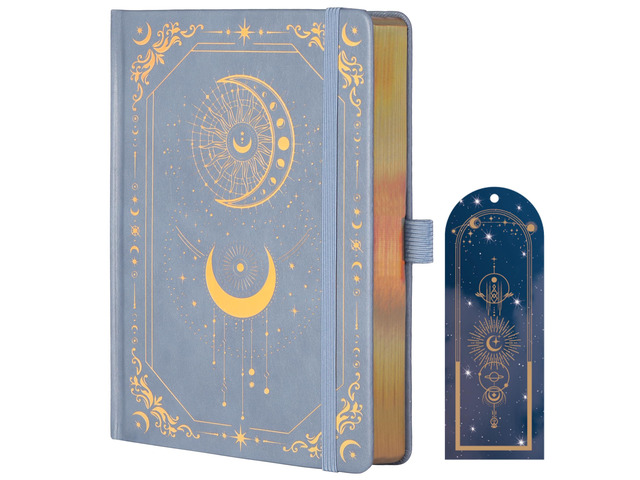 Line Journal Notebook for Women Men, 316 Pages,8.3x5.8 IN Hardcover A5 College Ruled Notebook for Writing,Vintage Diary with Bookmark, for Work...