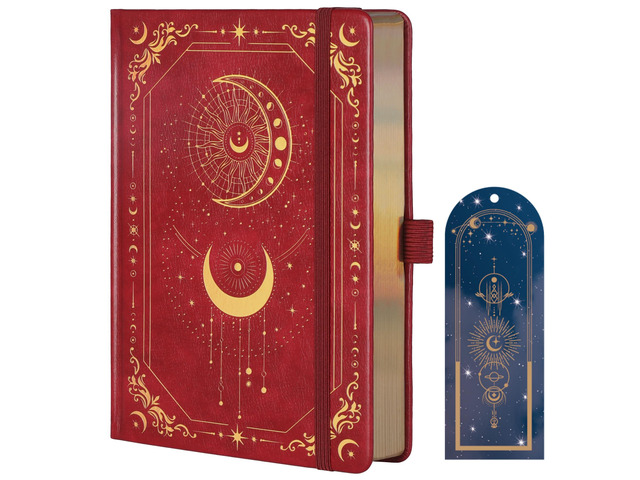Line Journal Notebook for Women Men, 316 Pages,8.3x5.8 IN Vintage Diary with Bookmark, Hardcover A5 College Ruled Notebook 316 Numbered Pages for...