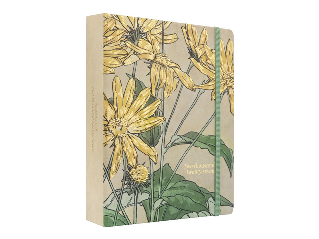 Hannah Borger Planner 2026-2027 6.4x7.9in (Aug 26/ Dec 27) 17-month Hardcover agenda, 120gsm paper, monthly academic planner, planner for women