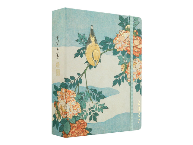 Hokusai Planner 2026-2027 6.4x7.9in (Aug 26/ Dec 27) 17-month Hardcover agenda, 120gsm paper, monthly academic planner, planner for women