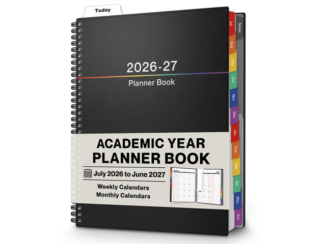 2026-2027 Planner 8.5x11, Weekly Monthly Academic Planner Large 8.5x11 planner provides ample writing space for appointments, goals, schedules, and...