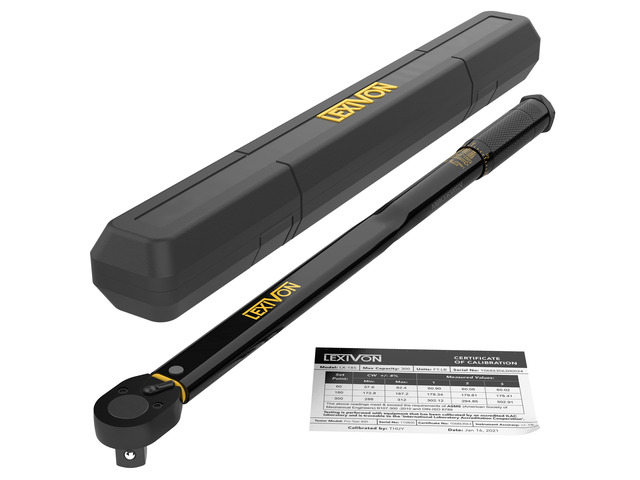 3/4-Inch Drive Click Torque Wrench 30~300 Ft-Lb / 40.7~406.8 Nm (LX-185)