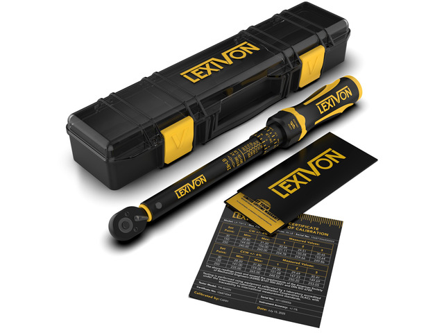 Torque Wrench, 1/4-Inch Drive, Dual Scale 30-250 IN-LB (3.4-28.2 N·m), Premium Rubber-Grip Handle, Deluxe Hybrid Case (LX-TW14)