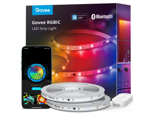 100ft RGBIC LED Strip Lights, LED Lights for Bedroom, APP Control DIY Multiple Colors on One Line, Color Changing Lights for Home Decor, Bluetooth...