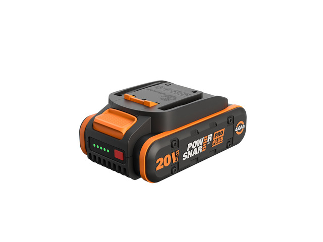 20V 4.0Ah Lithium-ion Battery, WA3676 PowerShare, Intelligent Battery, Stays Cool, 360° Cell Protection, Charge-Level Indicator