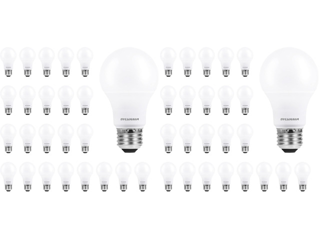Sylvania ECO LED A19 Light Bulb, 60W Equivalent, Efficient 9W, 7 Year, 750 Lumens, Non-Dimmable, Frosted, 5000K Daylight - 24 Count (40987) (Pack...