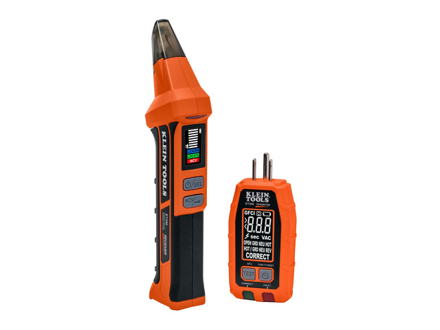 ET350 4-in-1 Digital Circuit Breaker Finder, Outlet Fault Detector, Non-Contact Voltage Tester, GFCI Tester, Learn and Locate Mode, Backlit LCD,...