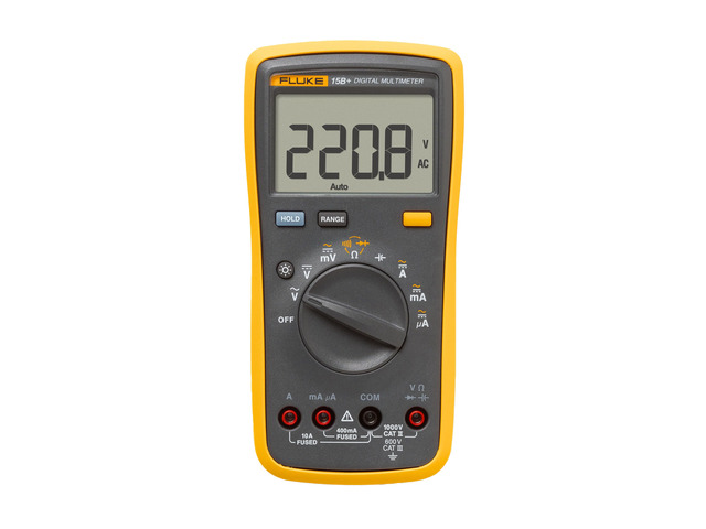 15B+ Digital Multimeter, for Electrical Applications, Measures AC/DC Voltage and Current Measurements up to 1000V and 10A, Along with Resistance,...
