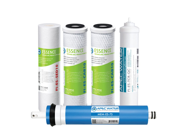 FILTER-MAX-ES75, High Capacity Replacement Filter Set, 75 GPD 1 Year Set, Stage 1-5, For Essence Reverse Osmosis System