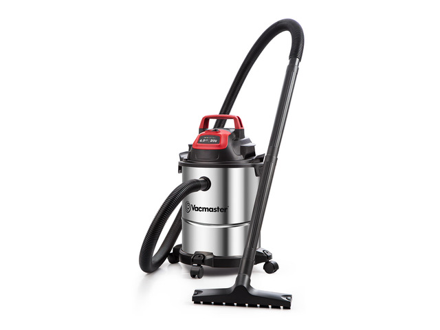 DVOM204S 1101 4-Gal 20V Cordless Stainless-Steel Wet/Dry Vac Red