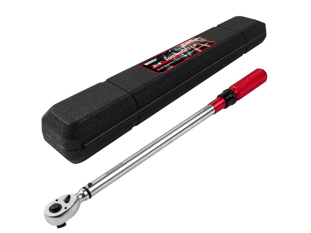 3/4-Inch Torque Wrench, Dual-Direction Adjustable 60 tooth 100-400ft. lb/136-542Nm, Professional Torque Wrench, for Maintenance Tool and Product...