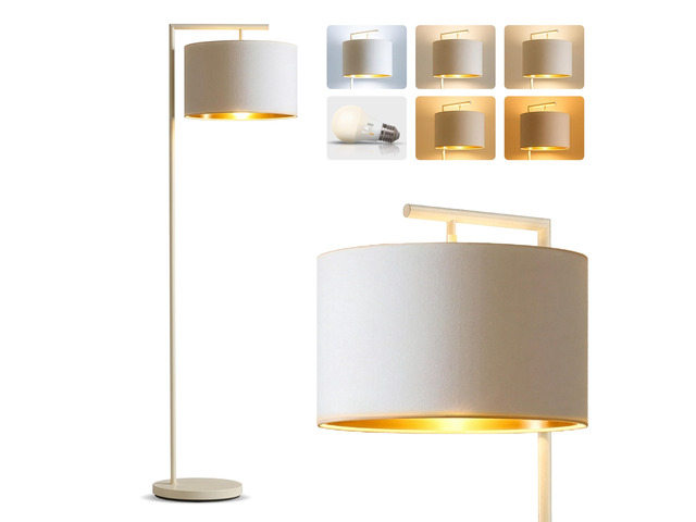 Montage Modern Floor Lamp - LED Standing Lamp with Adjustable Color Changing Bulbs for Living Rooms & Offices - Tall Corner Bedroom Reading Light...