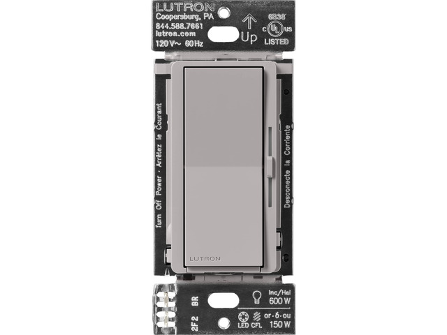 Caseta Diva Smart Dimmer Switch (Smart Hub Required), No Neutral Req For Caseta systems, no neutral required, soft glow light bar,...