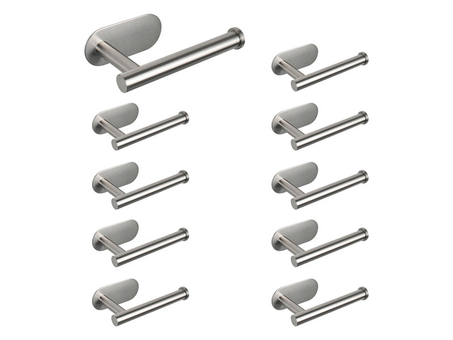 Toilet Paper Holder Self Adhesive, Premium Thicken SUS304 Stainless Steel Rustproof Adhesive Toilet Roll Holder no Drilling for Bathroom, Kitchen,...