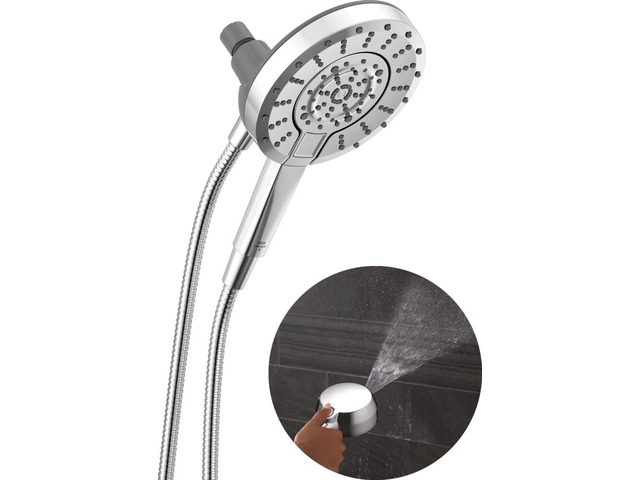 5-Setting In2ition 2-in-1 Dual Shower Head with Handheld High Pressure ProClean Spray, Chrome Detachable Shower Head with Hose, 1.75 GPM Flow Rate,...