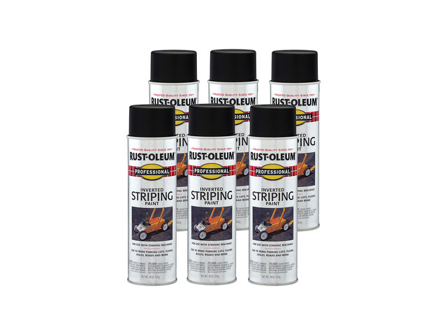 Professional Inverted Striping Black Spray Paint Parking Lot Striping, Athletic Field Marking, High Visibility Lines, Upside Down Spray System,...