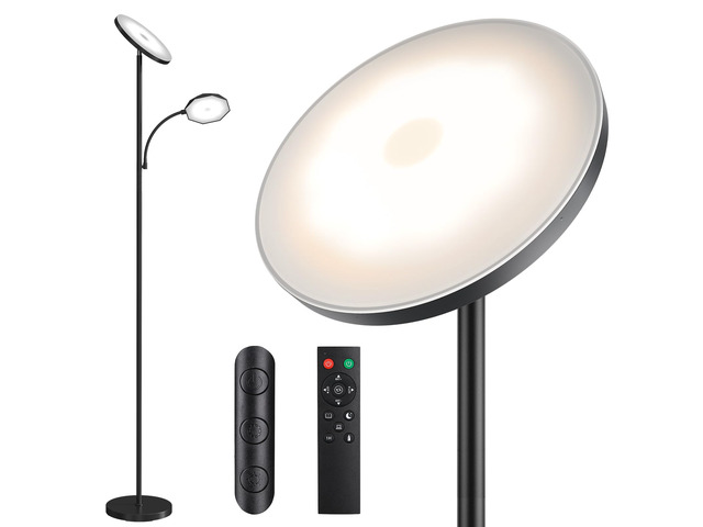 Floor Lamps for Living RoomLED Standing Lamp with Remote Control 48W/4200LM Super Bright, 69' Tall Floor Lamp with Stepless Dimmable, Modern...