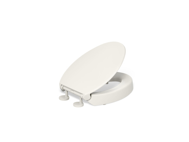 25875-96 Hyten 3' Height, Elevated Soft Close Elongated Toilet Seat, Contoured Seat with Grip-Tight Bumpers, Quick-Attach Hardware, No Slam Toilet...