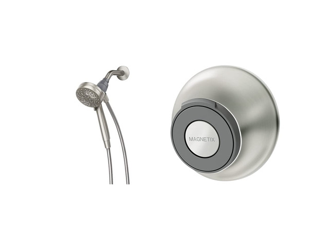 26100EPSRN Engage Magnetix 3.5-Inch Six-Function Handheld Showerhead with 186117SRN Magnetix Remote Dock, Spot Resist Brushed Nickel
