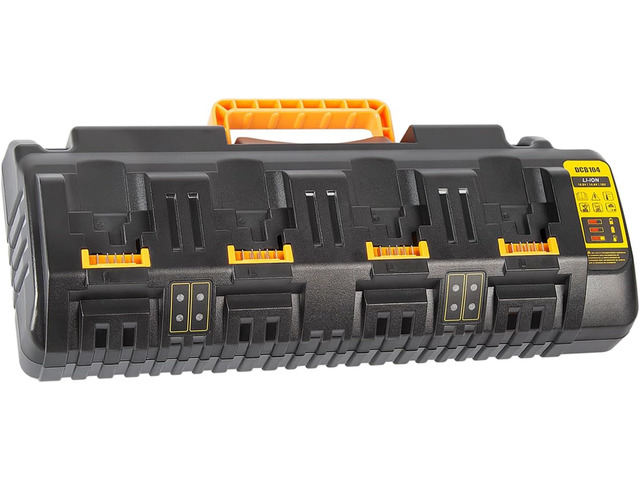 DCB104 20V MAX Battery Charger Replacement for Dewalt Battery Charger, 4 Port Multi Charger Station with 2 USB Ports, Compatible with Dewalt...