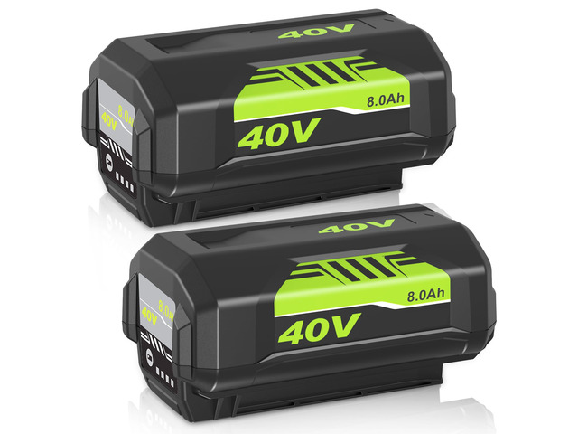 2-Pack 8000mAh Ultra High Capacity Replacement for Ryobi 40 Volt Battery Compatible with Ryobi 40V Battery OP4075A OP40401 OP4026 OP40261 OP4050...