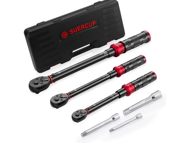 1/4' 3/8' 1/2' Torque Wrench - 20-240In. Lb, 5-45Ft. Lb, 10-170Ft. Lb