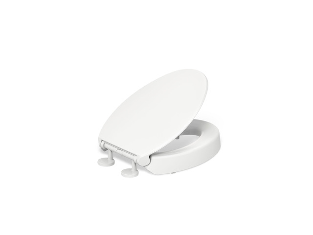 25875-0 Hyten 3' Height, Elevated Soft Close Elongated Toilet Seat, Contoured Seat with Grip-Tight Bumpers, Quick-Attach Hardware, No Slam Toilet...