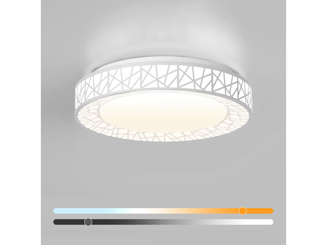 16 Inch Bird's Nest Flush Mount Ceiling Light, 28W, 5CCT 2700K-6500K Selectable, Modern LED Ceiling Light Fixture, Dimmable, for Bedroom, Kitchen,...