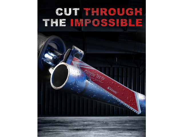 Carbide Reciprocating Saw Blades, 9-Inch 8TPI, Thick Metal, 3-Pack Carbide Teeth, Up to 50x Longer Life Than Bi-Metal, Cuts Cast Iron, Alloy Steel,...