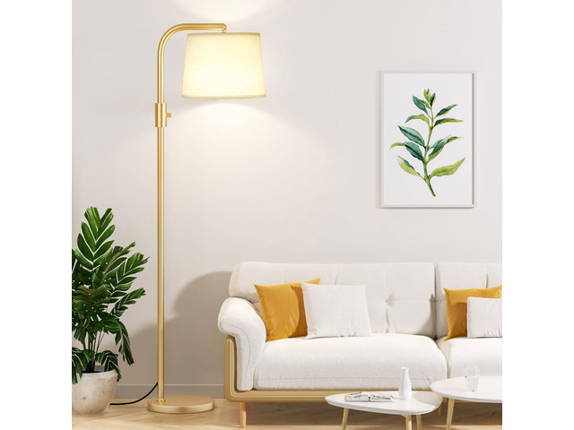 Fully Dimmable Floor Lamp - Floor Lamps with 9W LED Bulb, Standing Lamps for Living Room with Adjust Head, Modern Standing Tall Light Rotary Switch...