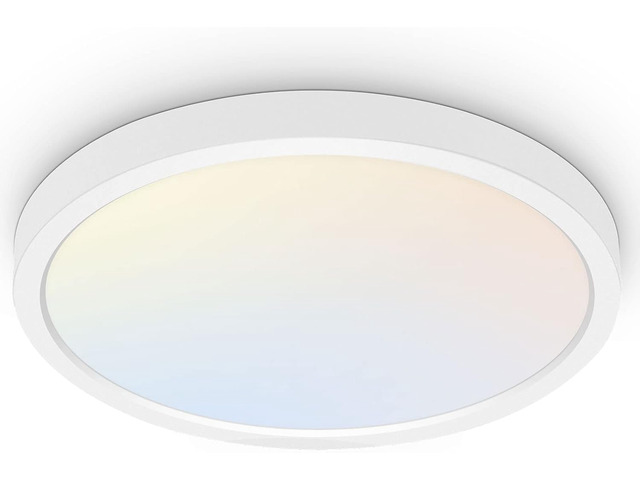 18 Inch LED Round Flat Panel Light,32W,3200LM,3CCT 3000K/4000K/5000K CCT Selectable,120°Beam Angle, Dimmable Edge-Lit Flush Mount Ceiling Light...