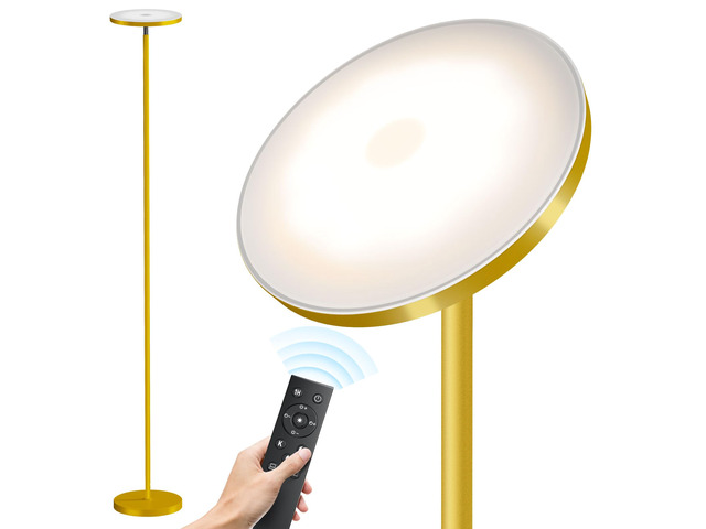 Floor Lamps for Living RoomLED Standing Lamp with Remote Control 32W/3000LM Super Bright, 69' Tall Floor Lamp with Stepless Dimmable, Modern...