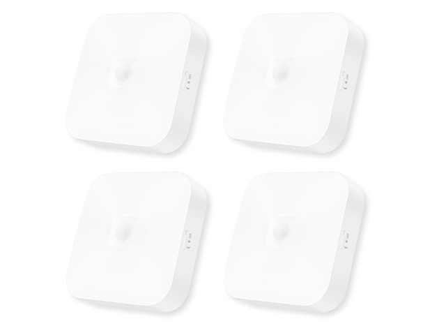 Rechargeable Motion Sensor Closet Light, 500LM Wireless Ceiling Light 4Pack 5000K Cool White, Battery Operated, Motion Sensored Activated, Indoor...