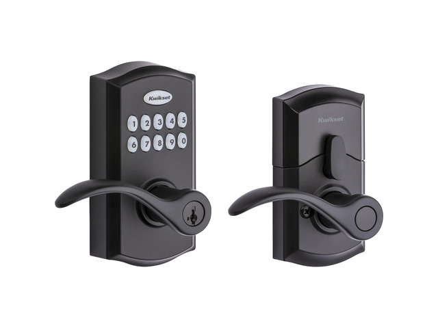 955PML-514S Pembroke Lever Commercial Grade Electronic Smartcode Lever Lock with SmartKey Iron Black Finish