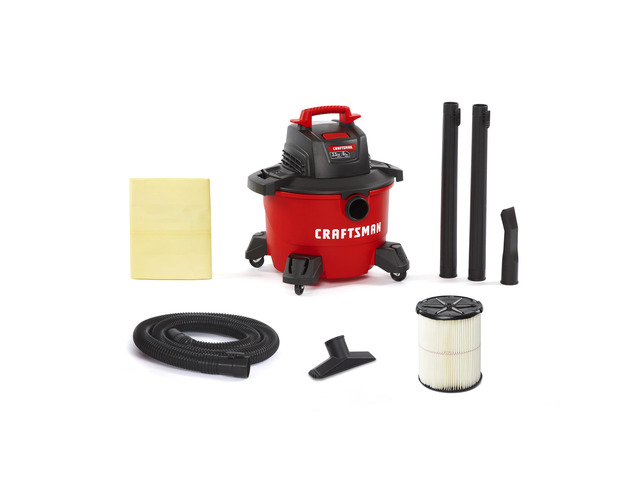 CMXEVBE17584 6 Gallon 3.5 Peak HP Wet Dry Shop Vacuum General Purpose Wet and Dry Vac with Filter, Dust Bag, Hose and Attachments for Home, Garage...