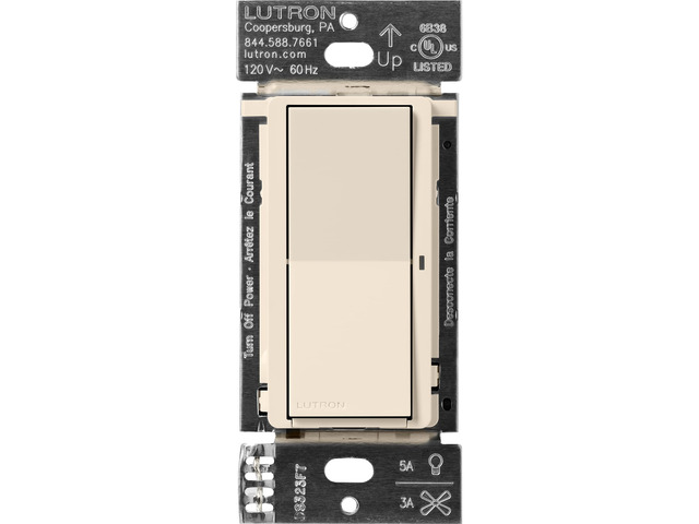 Caseta Claro Smart Switch for Lighting and Fans (Smart Hub Required) For Caseta systems, smart switch for any bulbs, 5 amp, single-pole/3-way,...