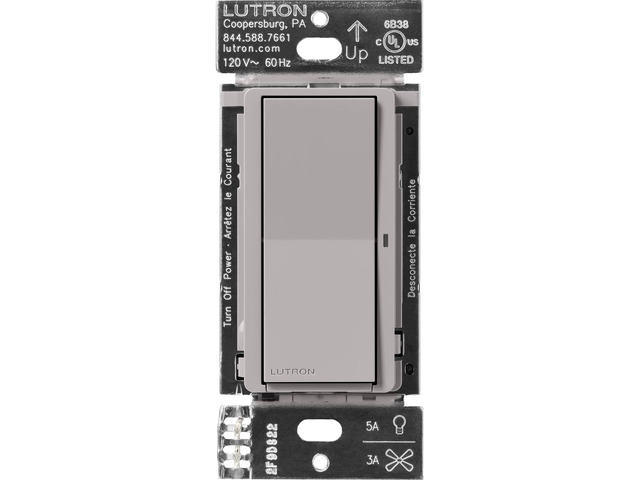 Caseta Claro Smart Switch for Lighting and Fans (Smart Hub Required) For Caseta systems, smart switch for any bulbs, 5 amp, single-pole/3-way,...